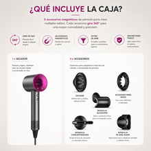 Cargar imagen en el visor de la galería, Secador de pelo profesional con cabezales imantados - Beautycel
