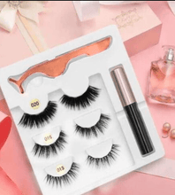 Cargar imagen en el visor de la galería, Pestañas Magnéticas reutilizables (Pack 3 pares) - Beautycel
