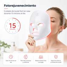 Cargar imagen en el visor de la galería, Máscara facial LED - Beautycel
