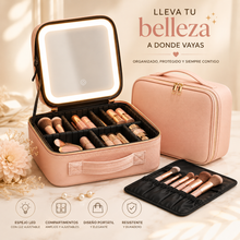 Cargar imagen en el visor de la galería, ✨💄 Organizador de maquillaje portátil con espejo LED 💄✨

